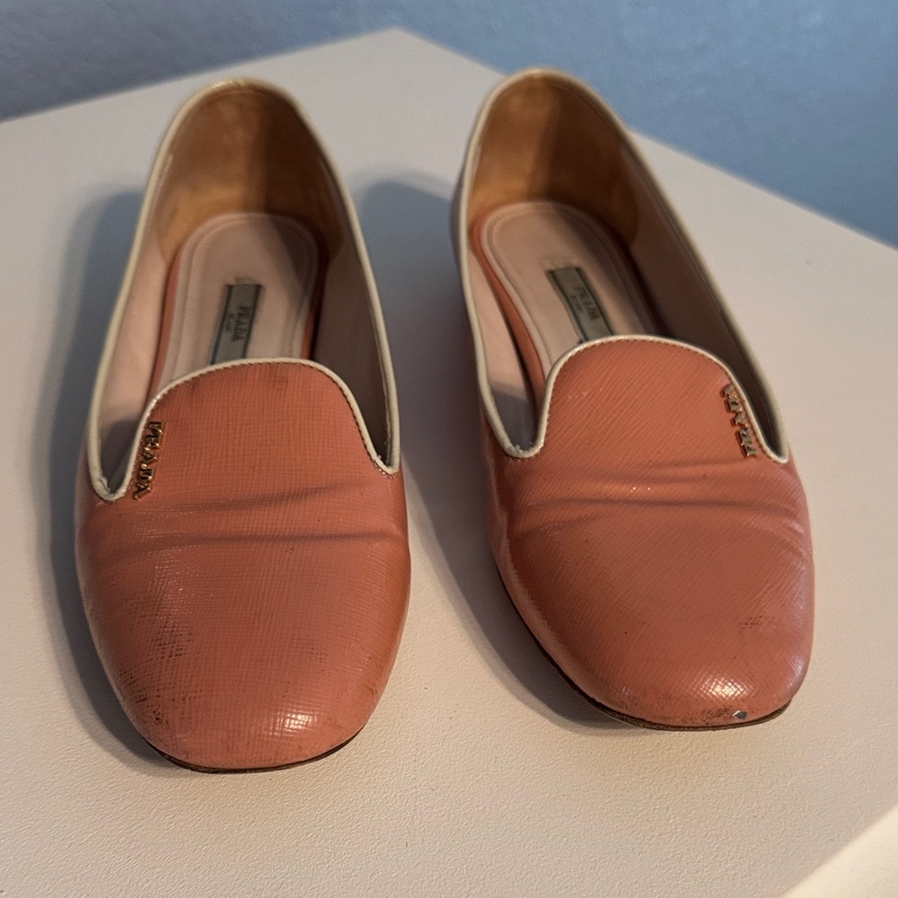 Prada Women's Coral Flats